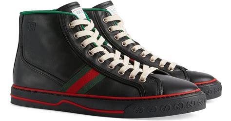 gucci black tennis shoe|Gucci tennis 1977 used.